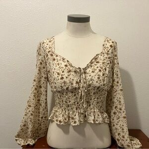 Floral Blouse Sz L